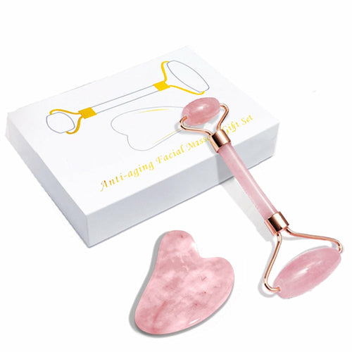 Gua Sha Quartz Rose Naturel – Outil de Massage Visage