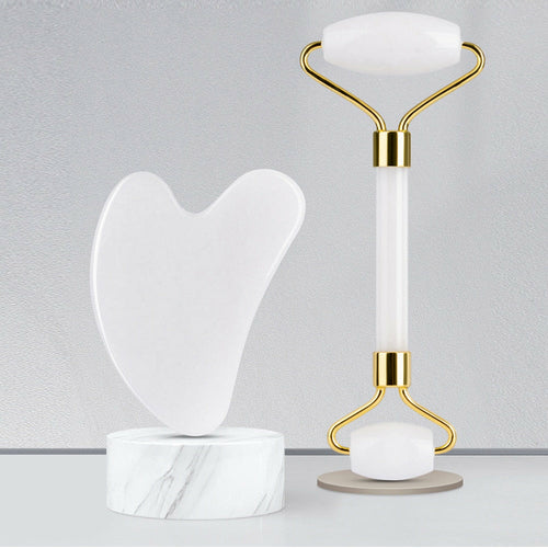 Gua Sha Quartz Rose Naturel – Outil de Massage Visage