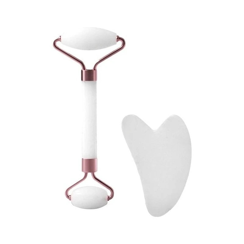 Duo Rouleau & Gua Sha en Résine – Rituel Massage Visage