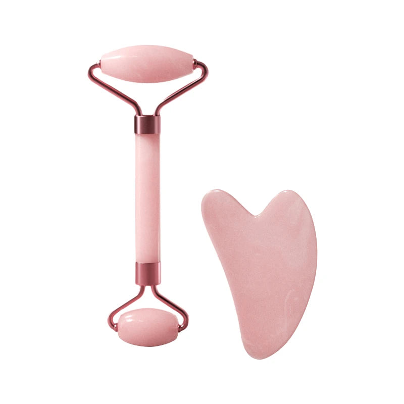 Duo Rouleau & Gua Sha en Résine – Rituel Massage Visage